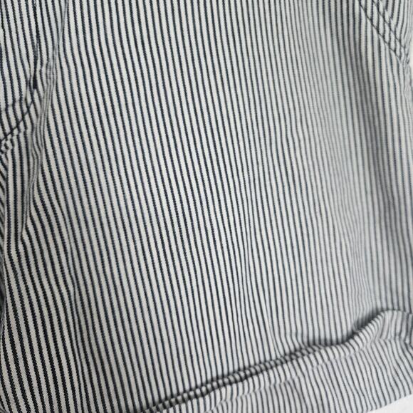 Levis Waist 31 Women Vintage Inspired Railroad Stripes Classic Denim Shorts - Picture 7 of 16